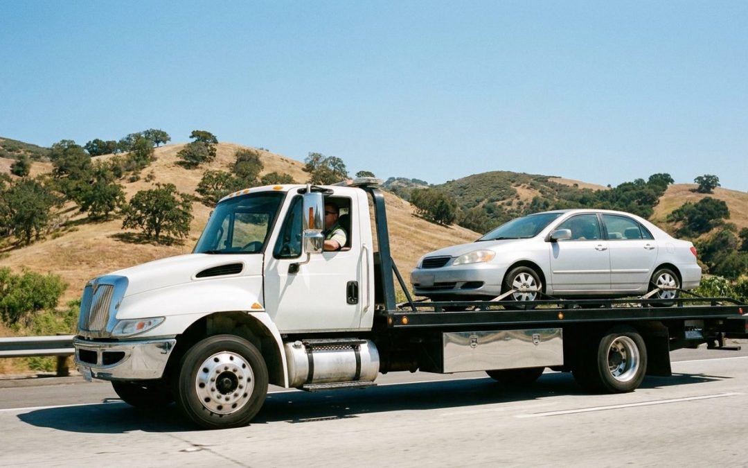 Ramirez Towing SD truck on I-15 North County near Escondido California